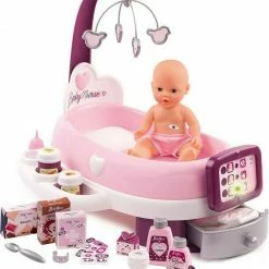 Smoby Baby Nurse Ηλεκτρονικός Βρεφονηπιακός Σταθμός Με 1 Κούκλα, 24 Αξεσουάρ (220347)