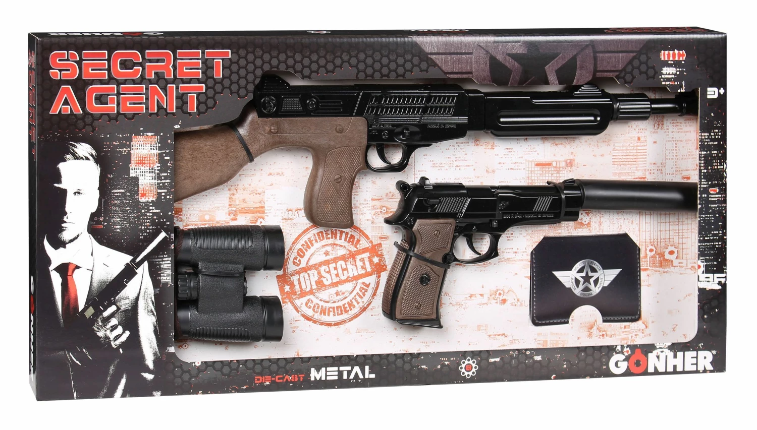 Παιδικό Όπλο Gonher Σετ Μυστικός Πράκτορας (239/6)