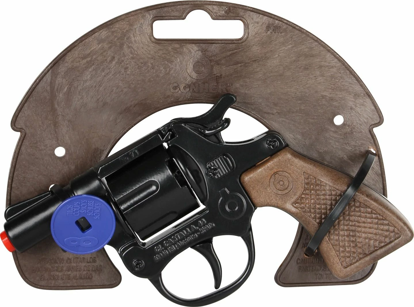 Παιδικό Όπλο Gonher Περίστροφο Αστυνομικού Μαύρο 8σφ (3073/6)