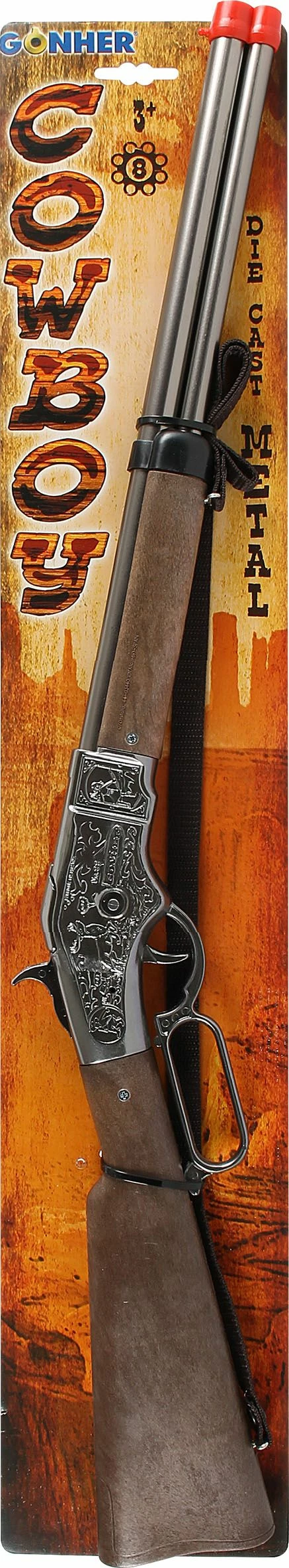 Παιδικό Όπλο Gonher Τουφέκι Καουμπόι Steel 8σφαιρο (1199/0)