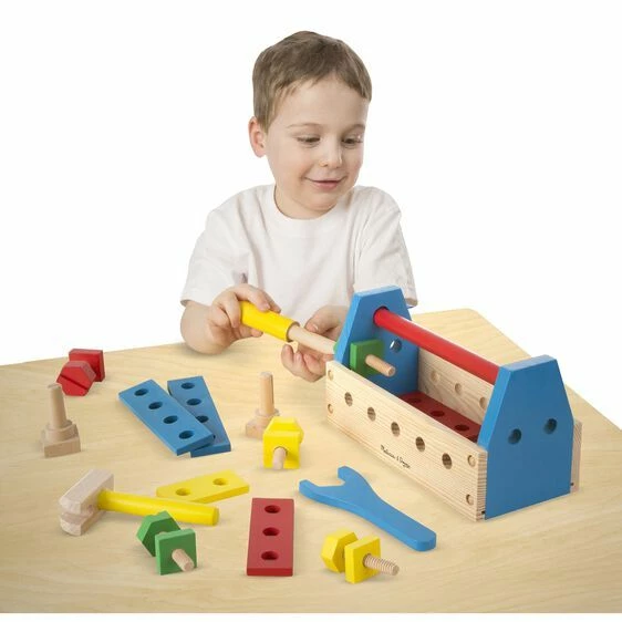 Melissa & Doug Παιδική Εργαλειοθήκη Ξύλινη με Βίδες (10494) - Image 2