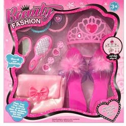 Blue Toys Σετ Ομορφιάς Με Γοβάκια, Χτένα, Καθρέφτη, Τσάντα Και Στέκα (MKM174811)