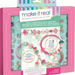 Make It Real- Halo Charms Bracelets Think Pink (1722)