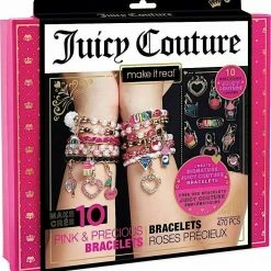 Make It Real- Juicy Couture Pink And Precious Bracelets (4408)