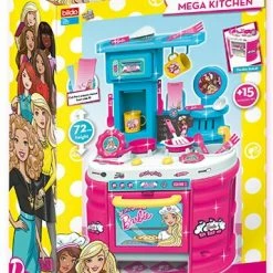 Παιδικη Κουζινα Bildo Barbie 75 Εκατοστα Με Πληρες Σετ Κουζινικων (2101)