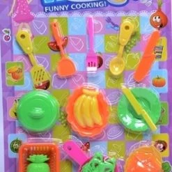 Blue Toys Κουζινικα Σε Καρτελα Kitchen Funny Cooking Set (MKG548795)
