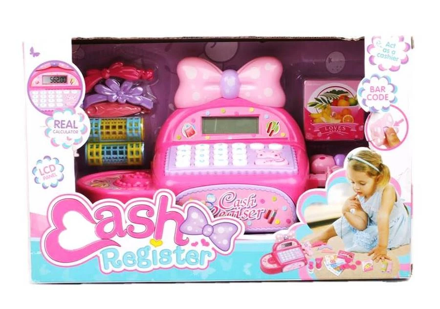 Blue Toys Ταμειακη Μηχανη Cash Register Σε Ροζ Χρωμα (MKH914508)