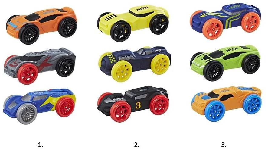 Hasbro Nerf Nitro Foam Car 3Pack – 3 Αφρωδες Αυτοκινητακια Σε Διαφορα Σχεδια (C0774) - Image 2