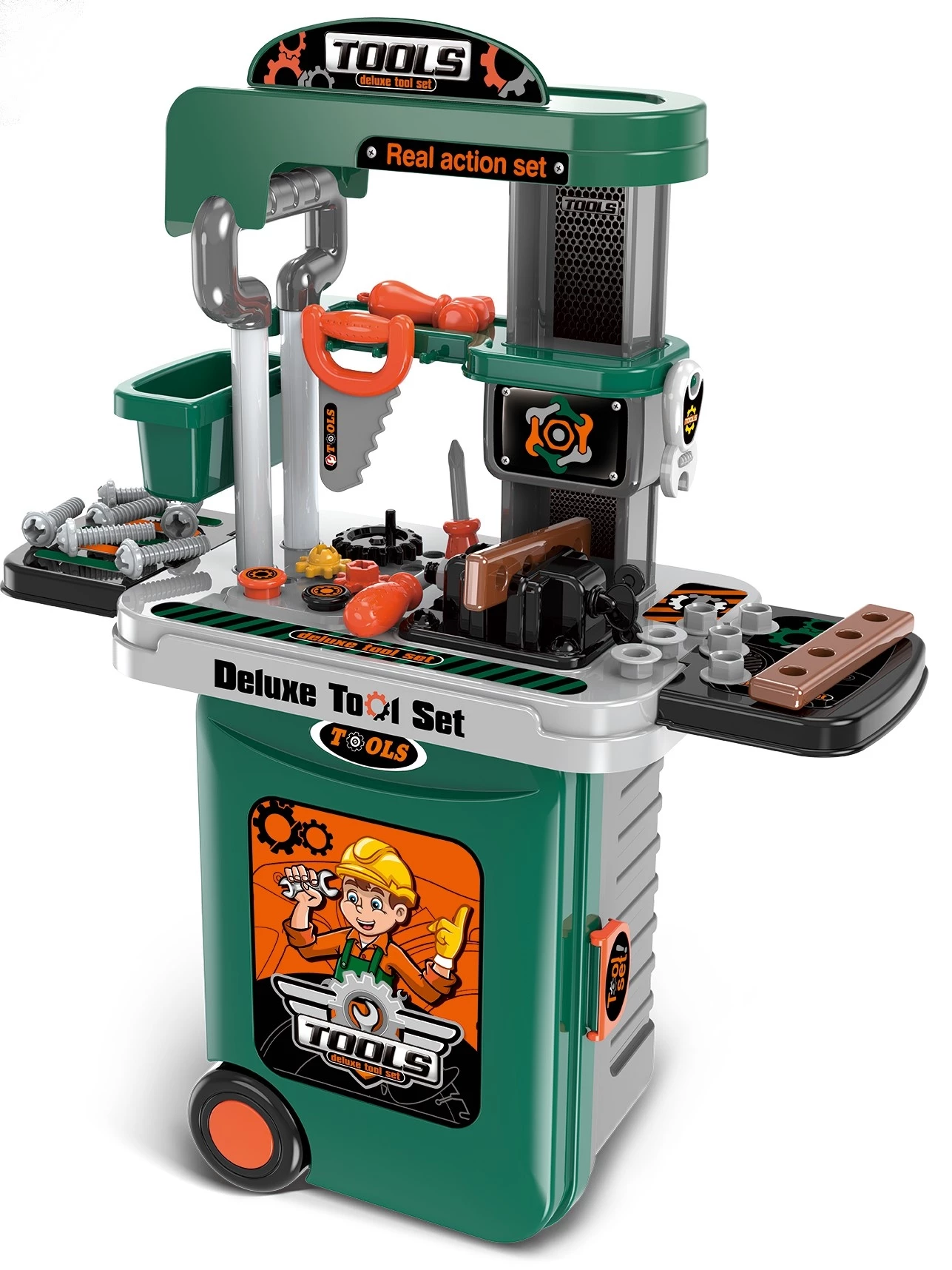 Blue Toys Σετ Εργαλείων 3 Σε 1 – Πάγκος Εργαλειοθήκη Βαλίτσα (MKL132125)