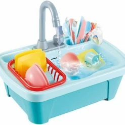 Blue Toys Κουζινικά Νεροχύτης Ηλεκτρικός Με Εξαρτήματα (MKL422447)